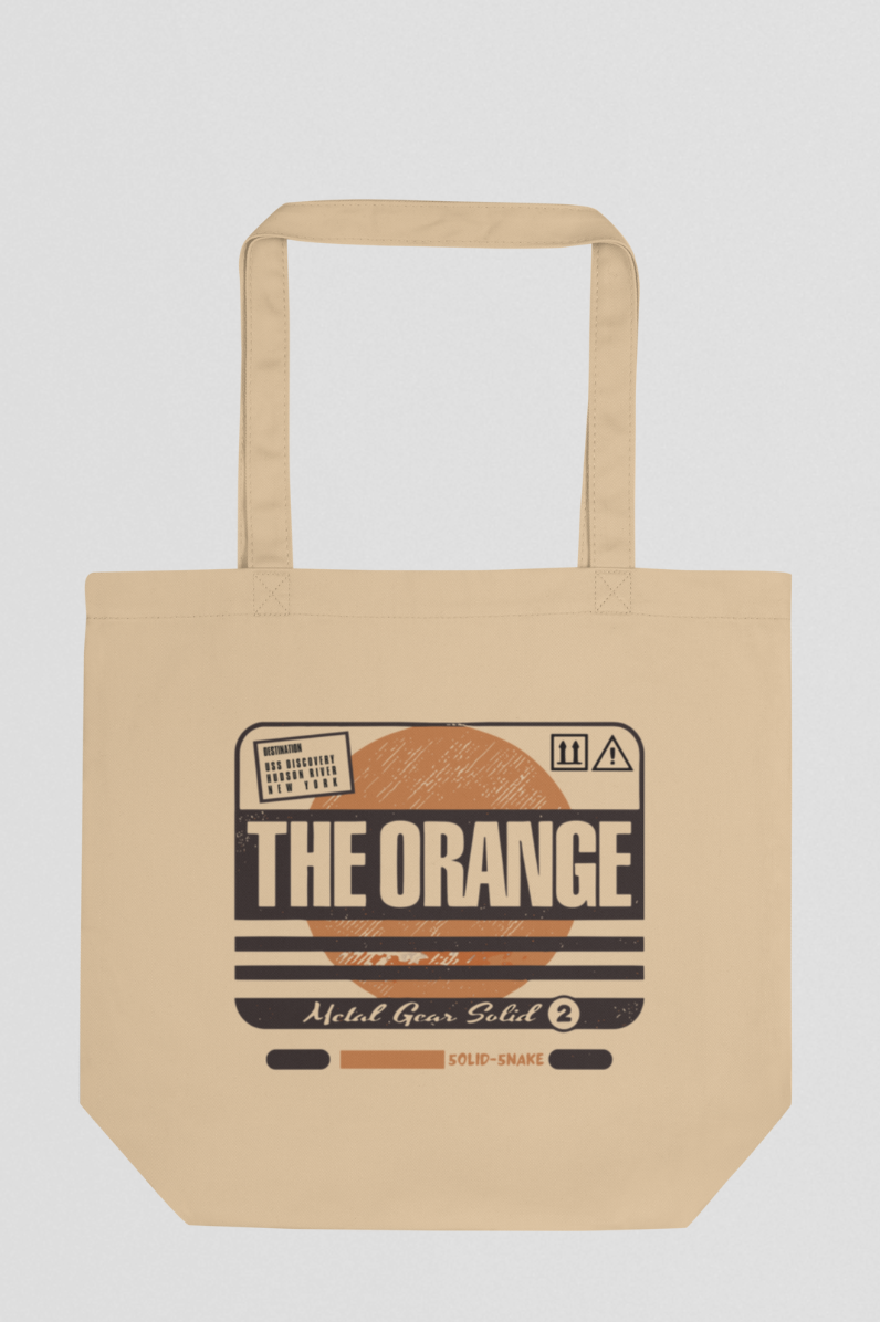 Solid Orange Tote Bag