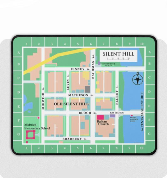 Silent Hill Map Mousepad